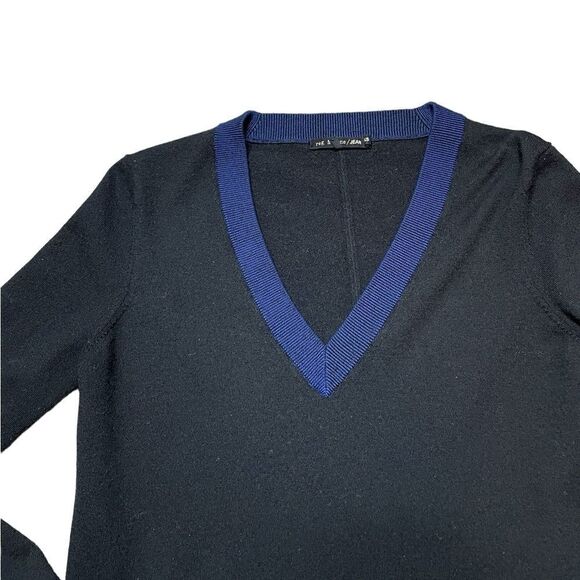 RAG & BONE Jean Kendra V-Neck Sweater Dress Black Size XS - Picture 4 of 7